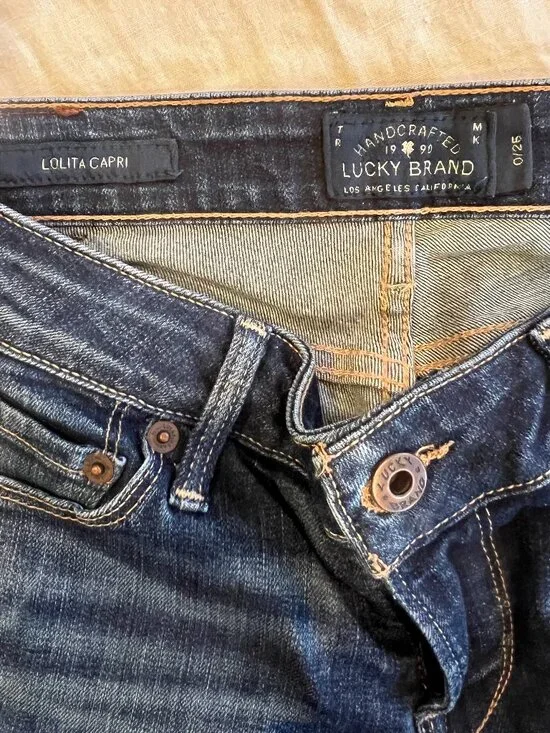 Lucky Brand Lolita Capri Jean Size 25, - Picture 5 of 8